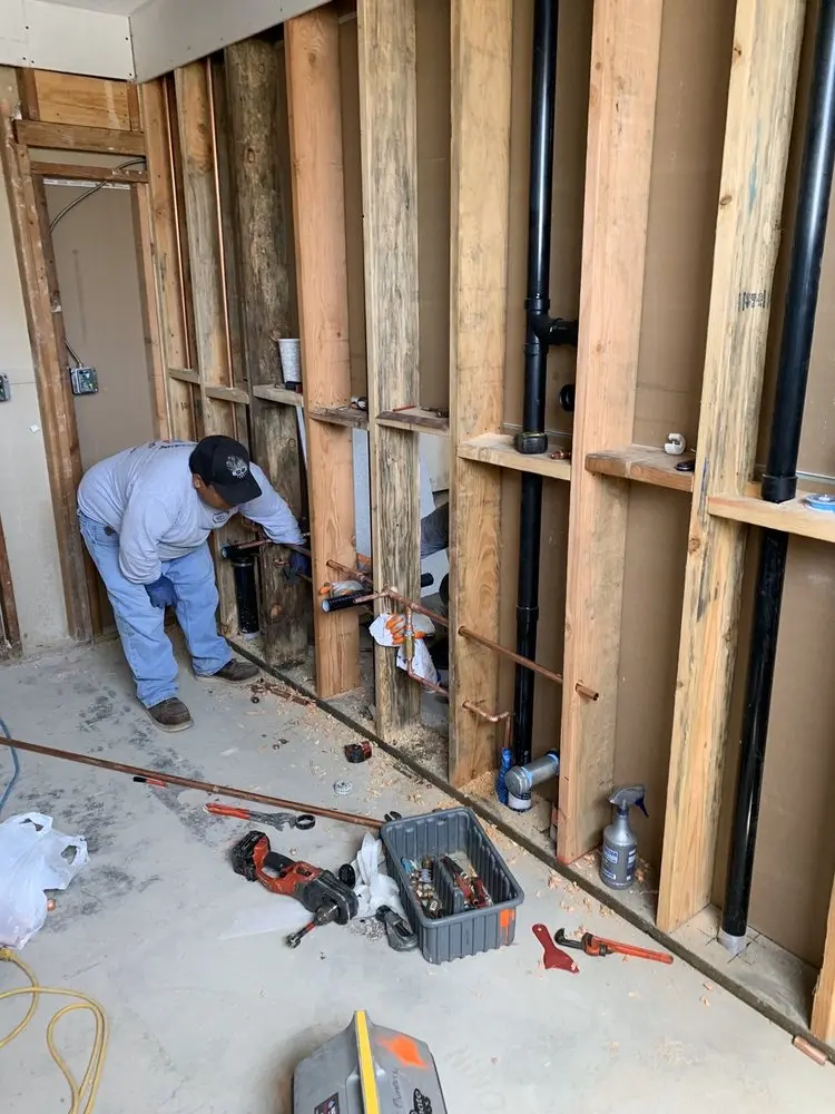 Commercial rough-in plumbing for Water Heater Replacement in Copperfield Southcreek Village